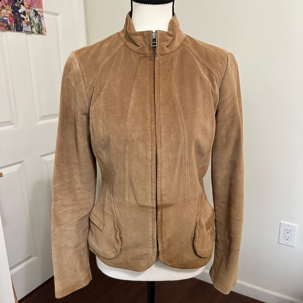 Alfani genuine leather size small jacket